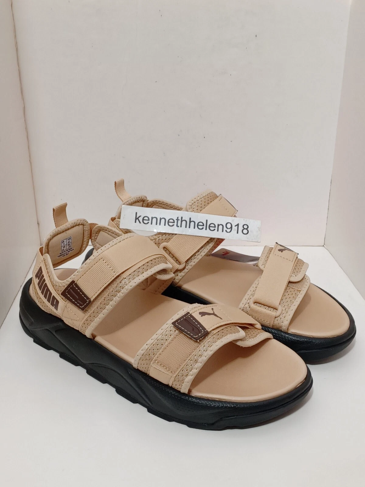 NUOVO SANDALO PUMA RS 37486211 KAKI DA UOMO TAGLIA 10