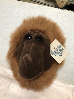 Monkey Head Plush Wall Hanging Safari Jungle Beverly Hills Teddy Bear Co NWT