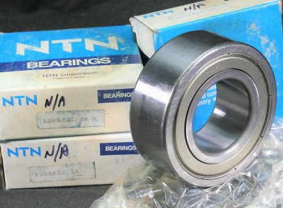 One (1) NTN 5208 A ZZ/2A Double Row Angular Contact Bearing 40 MM ID NEW