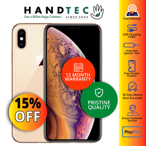 Apple iPhone XS MAX 64GB 256GB 512GB Unlocked - UK Model - PRISTINE A+ - Afbeelding 3 van 3