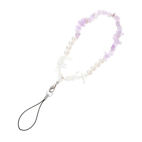 2 PCS Mobile Phone Chain Pendant Crystal Beaded Wrist Strap Crossbody Lanyard - Zdjęcie 10 z 12