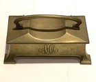 SET OF TWO ANTIQUE ENGLISH BRASS DESK ITEMS — photo 8
