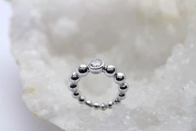 By Kim Wempe Blu Solitär Ring 18k Weißgold 1 Brillant 0,50ct. Gr. 49 ca. 9,7g - Bild 1 von 4