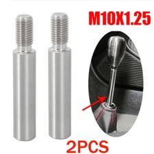 2pc Aluminum M10x1.25 Short Shifter Extension Extender 2 Lift Raise Shift Knob 2pc Aluminum M10x1.25 Short Shifter Extension Extender 2 Lift Raise Shift Knob