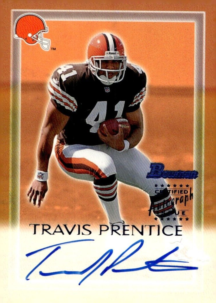 2000 Bowman Certified Auto Issue Travis Prentice #TP Rookie Auto RC