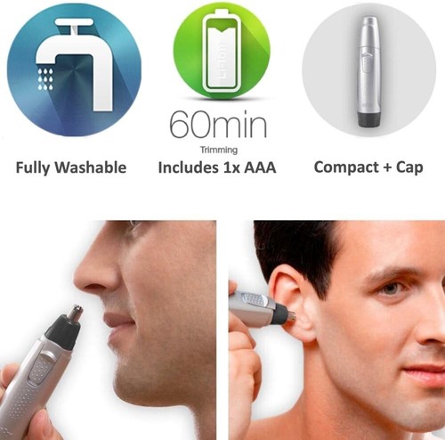 Braun Ear and Nose Trimmer EN10 - Ear Nose Hair Trimmers Clippers - Picture 2 of 3