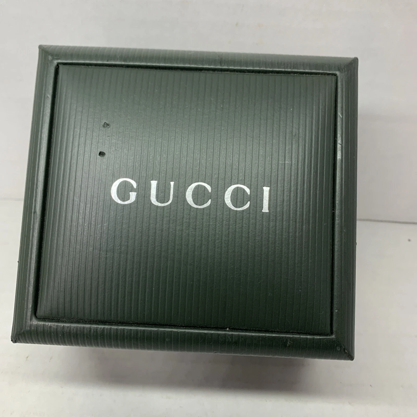 boite montre gucci avec extension d'origine en argent sterling