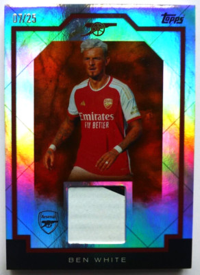 TCS 2524 Topps Arsenal Team Set 2023/24 Ben White M. Halls Relic Card Lim.07/25