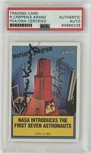 2008 Topps Heritage Bob Crippen Eugene Kranz DUAL SIGNED PSA DNA COA CARD NASA