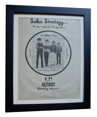 BUZZCOCKS+Ever Fallen In Love+POSTER AD+ORIGINAL 1978+FRAMED+EXPRESS GLOBAL SHIP
