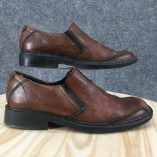 Clarks Shoes Mens 13 M Dress Loafers Brown Leather Slip On Casual Comfort 73196
