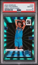 *PSA 10* Chet Holmgren 2022 Donruss Rated Rookie - Green Holo Laser #202 -