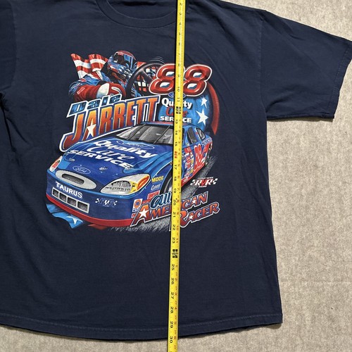 Vintage Dale Jarrett #88 Chase Authentics T-shirt XL NASCAR Racing Navy Blue - Picture 3 of 9