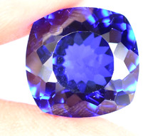 Flawless 10.95Ct Natural Blue Ceylon Sapphire AGL Certified Cushion Cut Gemstone
