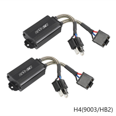 BEVINSEE H4 9003 LED Glühlampen Canbus Lastwiderstand LED Scheinwerfer Decoder