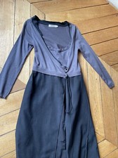 Robe COMPTOIR DES COTONNIERS – Soie Grise, Taille XS, Neuve Sans étiquettes