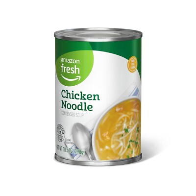 #ad Amazon Fresh Chicken Noodle Soup 10.5 Oz Condensed Happy Belly Brand $2.10