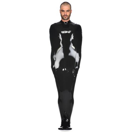 Black Latex Bondage Sleeping Bag Bodybag Crotch and Back Zipper Rubber