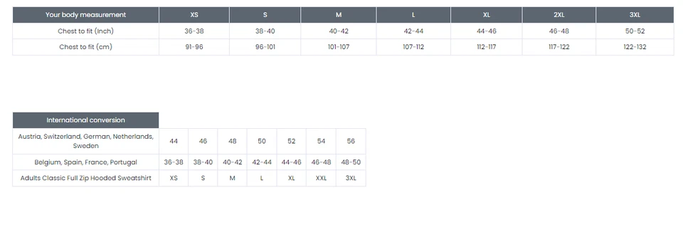 Personalised Custom Embroidered Full Zip Up Hoodie  text logo unisex workwear - Image 4 of 4