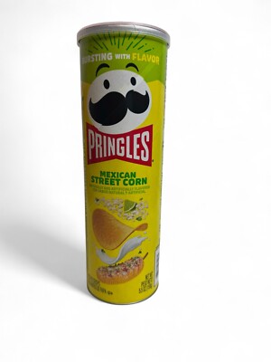   NEW Pringles Mexican Street Corn Potato Crisps   5.5 oz Can   Limited Flavor!