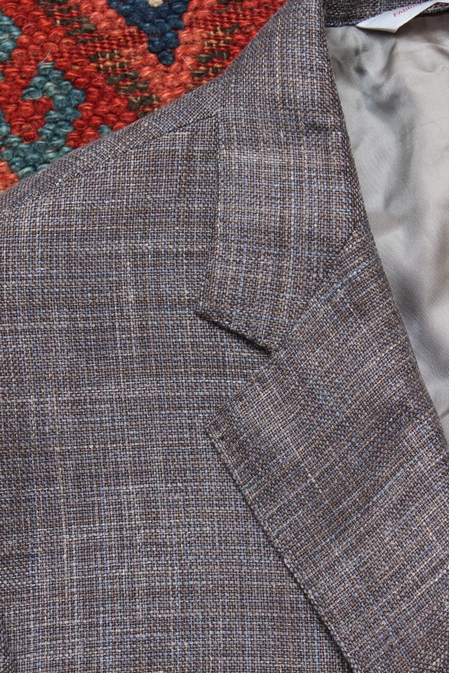 Samuelsohn Linen Silk Wool Tweed Sport Coat 44L Loro Piana Summertime - Image 2 of 4
