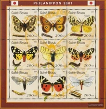 Guinea-Bissau 1490-1498 Sheetlet MNH 2001 Butterflies