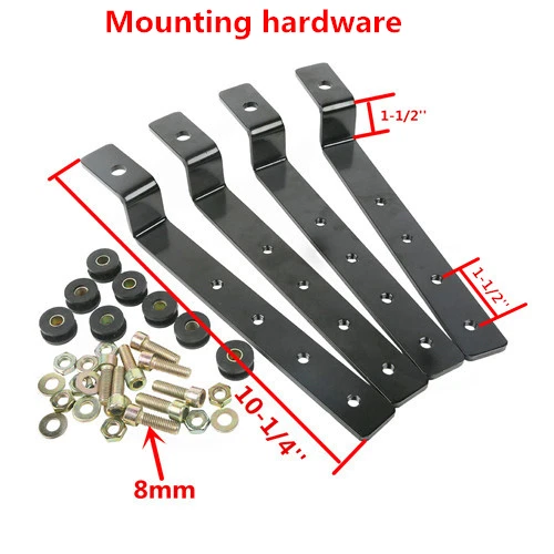 For Harley Yamaha Cruiser Motorcycle Universal Hard Saddlebag Bags LED Light - Image 4 of 4