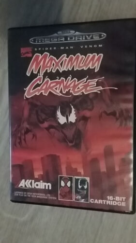 Maximum Carnage Spider-Man Venom  - SEGA Megadrive - Sans Notice - PAL - Rare! - Photo 1/7