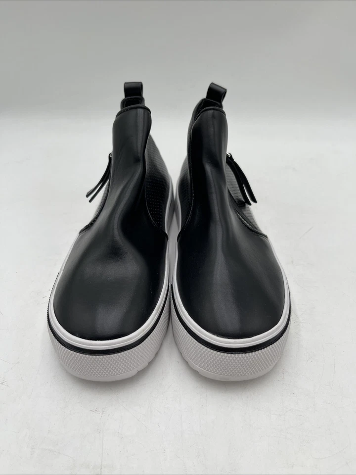 Steve Madden JGATE черный кожаный стороне молнии высоты верхний кроссовок детский размер 2 М - Изображение 2 из 4