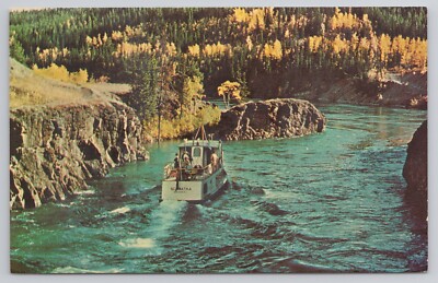 Whitehorse Rapids with Excursion Boat Schwatka Yukon River Canada