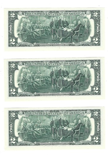 2003 $2 Two Dollar Bills 8 Minneapolis Sequential Uncirculated Free Shipping C5 - Picture 3 of 8