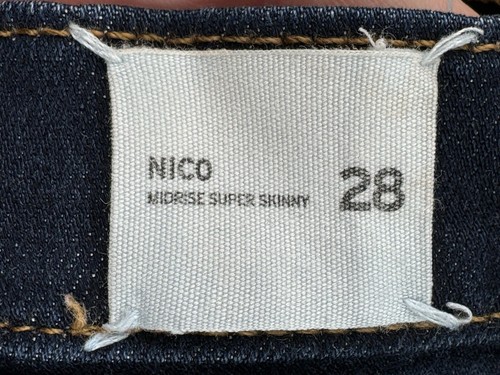 Hudson Jeans Womens Size 28 Blue Dark Wash Nico Super Skinny Mid Rise Denim - Foto 6 di 19