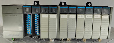 Allen-Bradley SLC 500 1746-A10 10-Slot Rack w 1746-P3 5x 1746-OV16 5x 1746-IB16
