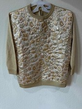 Dolce & Gabbana Kids Gold Floral Brocade Sweater - Size 2