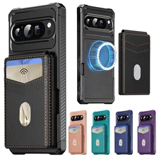 For Google Pixel 10/9 Pro XL/8A/8Pro/7 Magnetic Detachable Wallet Mag Safe Case