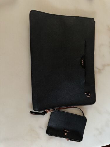 Mimco πππ D-vine iPad Laptop Bag in Black Pouch Bag Handbag - Picture 5 of 20