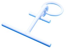 Dock Edge Portacleat Portable Cleat Rope Ring White Twist  Lock Between Timbers