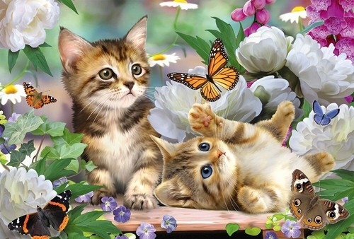 Playful Kittens Puzzle Schmidt 150 Pieces Children's Jigsaw Puzzle 56468 - Picture 4 of 9