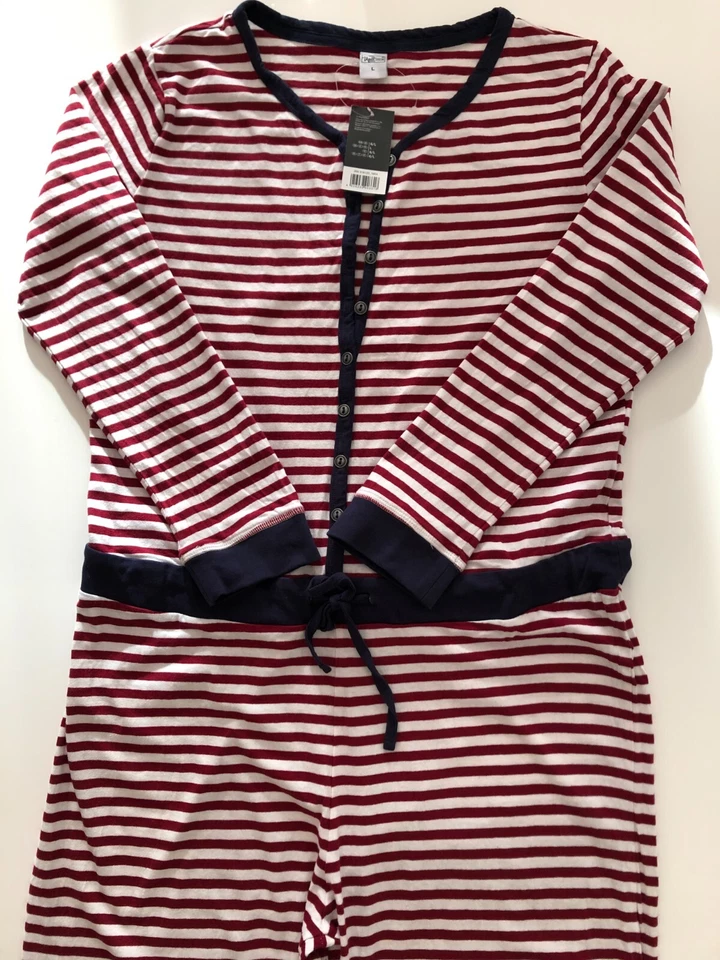 Mujer Mono Blanco / Rojo 100% Algodón Talla L Nuevo UP2FASHION + Regalos - Imagen 2 de 4