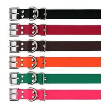 Educator-Biothane Dog Collar Strap, Waterproof, Odorproof, Metal Buckle, D Ring