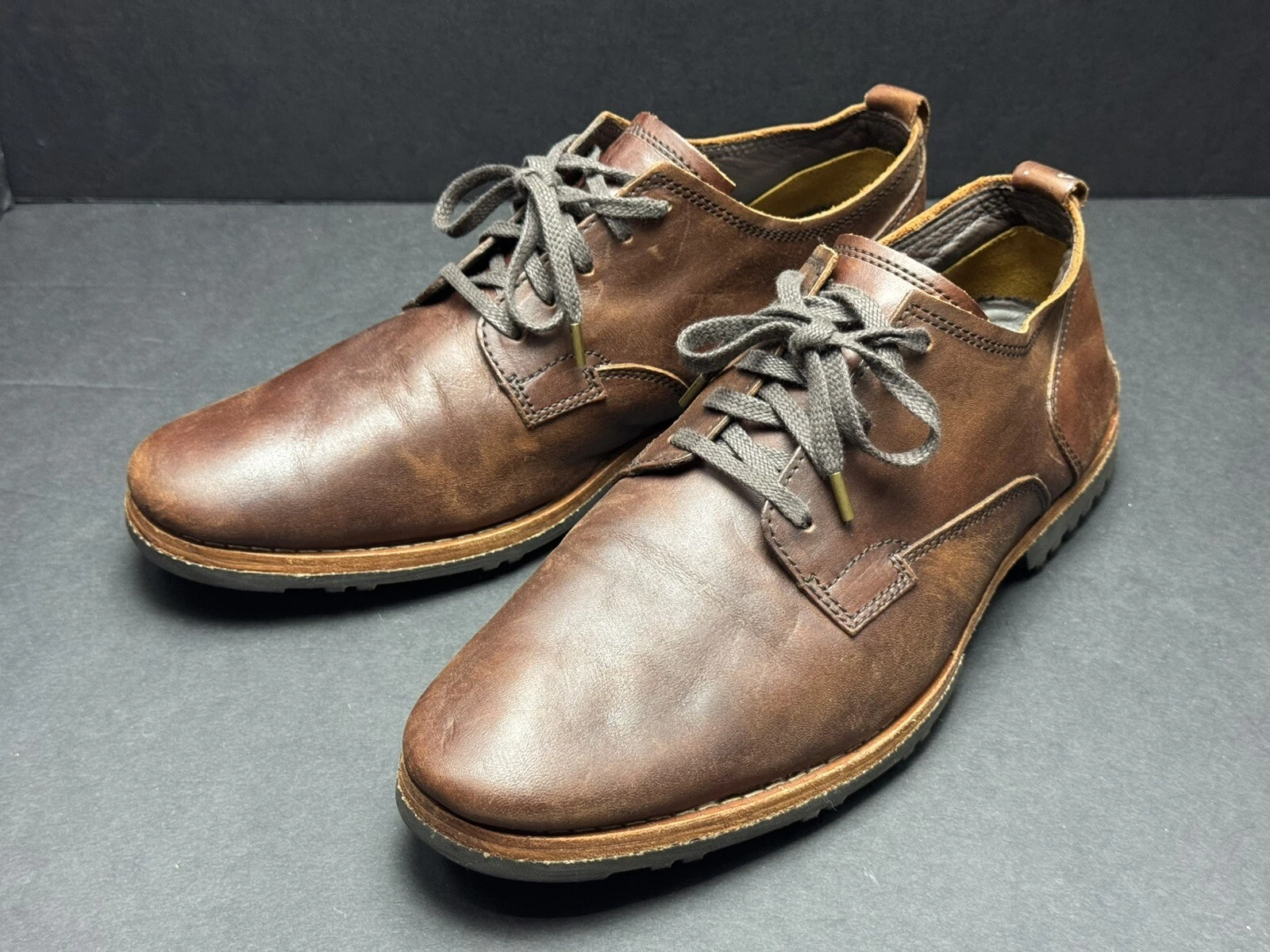 Oxford uomo TIMBERLAND 'Bardstown' pelle marrone punta liscia taglia US 12 D