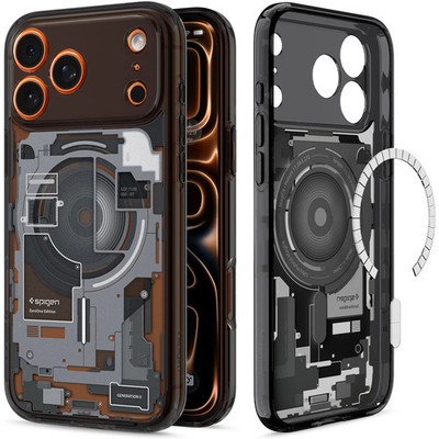 Handyhülle für iPhone 17 Pro Spigen Case Cover Schutzhülle Etui Rauchfarben-Grau