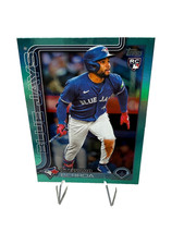 Steward Berroa 2025 Topps Series 2 Aqua Rainbow Foilboard RC #622 Blue Jays