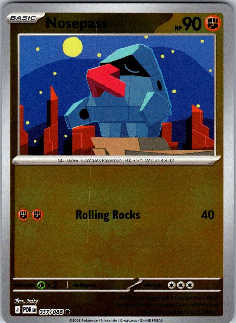 ME03: Perfect Order #037/088 Nosepass Reverse Holo