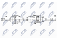 Nty Antriebswelle NPW-PL-059 Passend FüR Fiat Passend FüR Nissan Opel