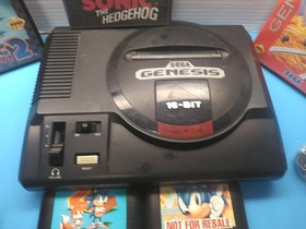 Sega Genesis System 1 W/ 6 Games  All Hookups