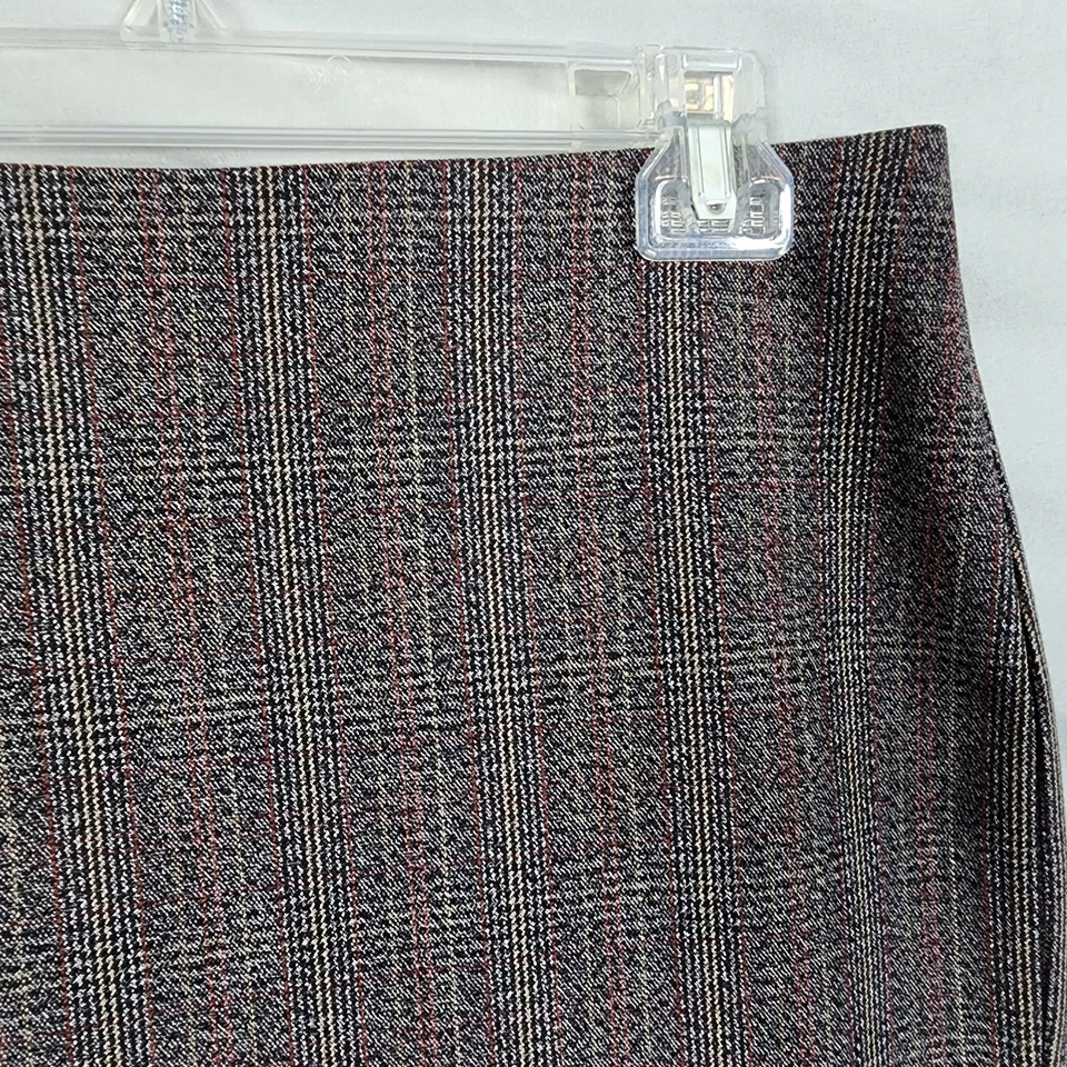 Falda lápiz EXPRESS talla 8 profesional de oficina preppy a cuadros forrada por encima de la rodilla Foto 3 de 4