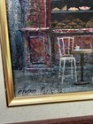 Original Loris Vendramin Oil Painting Paris Patisserie Cafe Scene Venice Italy S — photo 2