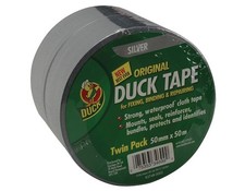 Shurtape - Duck Tape® Original 50mm x 50m Silver (Pack of 2) 0.39 per metre
