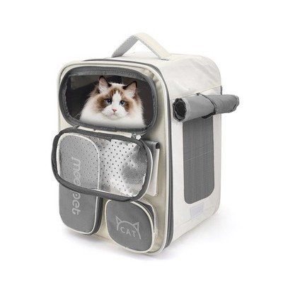 Katzenrucksack Atmungsaktive Hunderucksack Tragbare und Faltbare Katzen Rucks...